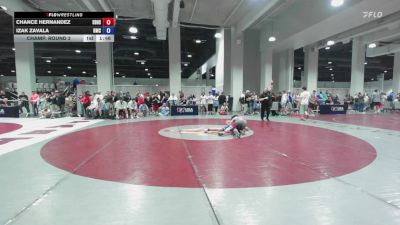 65 lbs Champ. Round 2 - Chance Hernandez, South Bakersfield High School Wrestling vs Izak Zavala, Hillsboro Mat Club