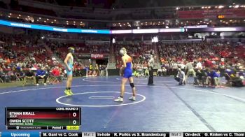 1A-120 lbs Cons. Round 3 - Ethan Krall, Jesup vs Owen Scott, Westwood, Sloan