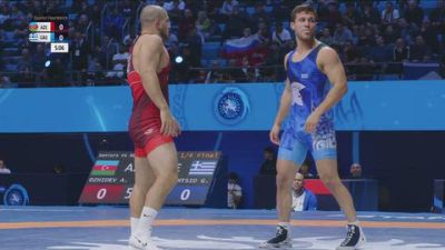 86 kg 1/4 Final - Arsenii Dzhioev, Azerbaijan vs Georgios Kougioumtsidis, Greece