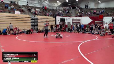 41-44 lbs Round 2 - Carter Herron, Grit Wrestling vs Gunner Heath, Center Grove WC