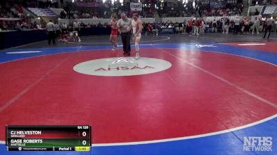 6A 126 lbs Semifinal - Cj Helveston, Saraland vs Gage Roberts, Hartselle