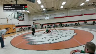 99-102 lbs Round 3 - Jace Scott, Riverton Middle School vs Bryer Giesmann, Lander Middle School