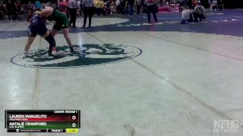 Girls 152 lbs Champ. Round 1 - Natalie Crawford, Los Alamos vs Lauren Manuelito, Volcano Vista