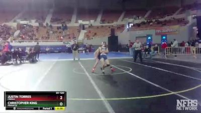 D1-120 lbs Cons. Round 2 - Christopher King, Pinnacle vs Justin Torres, Cibola