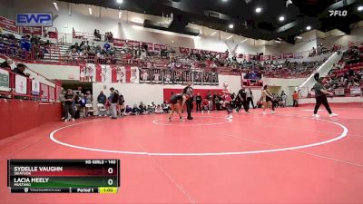 140 lbs Cons. Round 3 - Sydelle Vaughn, SKIATOOK vs Lacia Meely, MUSTANG