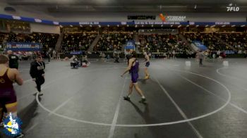 144 lbs Champ. Round 1 - Roger Flege, La Crosse Aquinas vs Ribal Al Souki, Iowa City, Liberty