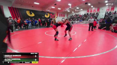 155 lbs Cons. Round 4 - Angelie Barrozo, Santa Paula vs Alyiah Sandoval, Segerstrom