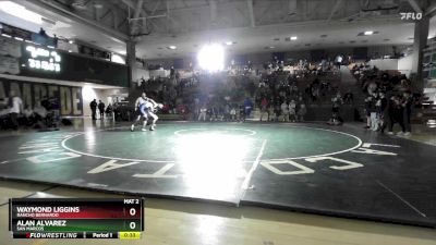 132 lbs 1st Place Match - Alan Alvarez, San Marcos vs Waymond Liggins, Rancho Bernardo
