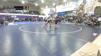 215 lbs Cons. Round 4 - Cash Preston, Post Falls vs Ashtyn Swentik, Hanford