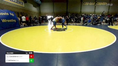 288 lbs Consi Of 8 #2 - Zayne Candeleria, Sunnyside (AZ) vs Tatum Williams, Fruita Monument (CO)