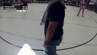 141 lbs Cons. Round 3 - Taylie Dancer, 308 Wrestling Academy vs Genesis Recinos, Lakeview