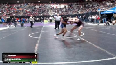 126 lbs Cons. Round 2 - Emiliano Arreola, Hillsboro vs Jay Jeppsen, Centennial