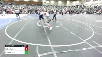 190 lbs Consi Of 8 #2 - Nicholas Brockett, Carson Valley Wildcats vs Colton Pipkin, Team Viper