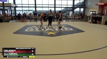 N-4 lbs Round 2 - Zoey Benson, Hammerin Hawks vs Ella Morrison, Big Game Wrestling Club