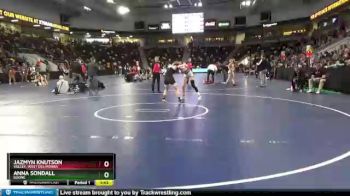 135 lbs Cons. Round 7 - Jazmyn Knutson, Valley, West Des Moines vs Anna Sondall, Boone