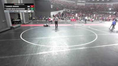 54 lbs Semifinal - Cohen Groh-Schroeder, Askren Wrestling Acadamy vs Parker Jenkins, RT Elite/Belmont-Platteville Youth Wrestling Club