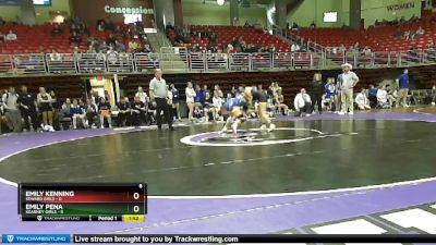 120 lbs Finals (2 Team) - Emily Kenning, Seward Girls vs Emily Pena, Kearney Girls