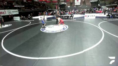Champ. Round 2 - Jaocb Venegas, Justin Garza High School Wrestling vs Wesley Hayden