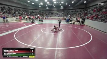 132 lbs Cons. Round 2 - Wyatt Bratton, Gibson Southern vs Eli Brockman, Forest Park