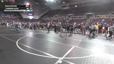74 lbs Cons. Rd Of 16 - Cameron Allen, Oconomowoc Wrestling Club vs Tobias McCord, Mile High Wrestling Club