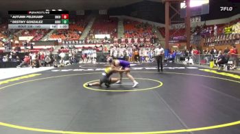 140 lbs Semifinal - Autumn Feldkamp, Seneca-Nemaha Central Hs vs Destiny Gonzalez, Goodland HS
