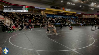 190 lbs Cons. Round 1 - Darbi Baker, West Marshall vs Ellie Cox, Marion