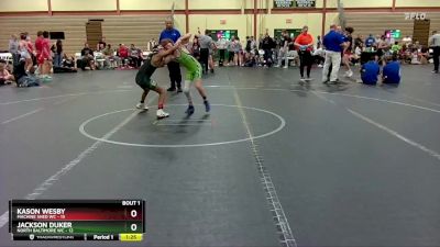 84 lbs Finals (2 Team) - Jackson Duker, North Baltimore WC vs Kason Wesby, Machine Shed WC