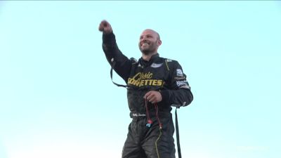 Bobby Santos III Reacts After Winning Hoosier Hundred At IRP