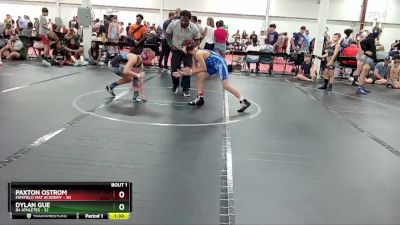 96 lbs Round 1 (4 Team) - Paxton Ostrom, Mayfield Mat Academy vs Dylan Gue, 84 Athletes