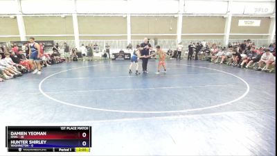 88 lbs Placement Matches (8 Team) - Damien Yeoman, Iowa vs Hunter Shirley, Washington