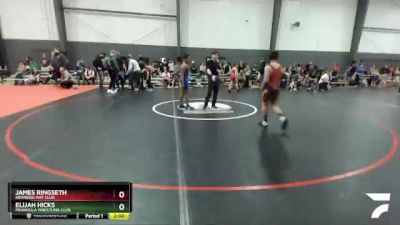 117 lbs Round 3 - James Ringseth, Newberg Mat Club vs Elijah Hicks, Peninsula Wrestling Club