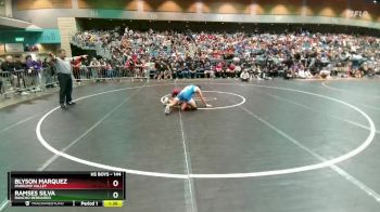 144 lbs Champ. Round 1 - Ramses Silva, Rancho Bernardo vs Blyson Marquez, Pahrump Valley