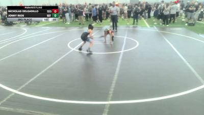 66 lbs 3rd Place - Nicholas Delgadillo, Total Kaos WC vs Jonny Rios, Way Out West