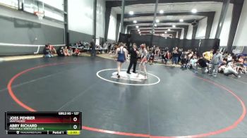 127 lbs Semifinal - Abby Richard, Peninsula Wrestling Club vs Joss Pember, Unattached