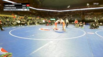 215 Class 3 lbs Cons. Round 2 - Connor Poole, Central (Cape Girardeau) vs Luke Jenkins, Jefferson City