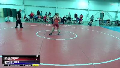 165 lbs Round 1 (8 Team) - Kemble Maule, Washington vs Brayden Cook, Texas Gold