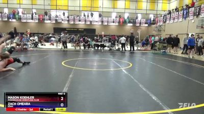 215 lbs Semifinal - Mason Koehler, Powerhouse Wrestling Club vs Zach OMeara, Iowa