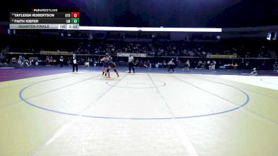 180 lbs Quarterfinal - Tayleigh Robertson, Utah Tech vs Faith Kiefer, Liberty