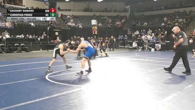 120 lbs Consi Of 8 #2 - Zachary Samano, Chino (SS) vs Christian Perez, Del Oro (SJ)