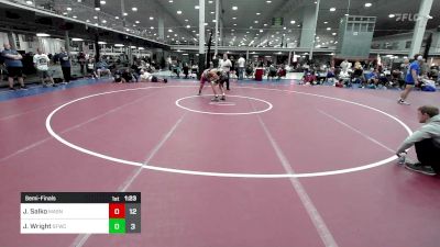 128 lbs Semifinal - Jude Salko, Mat Assassins Gray vs James Wright, Sly Fox Wrestling Club Gray