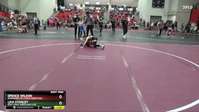 75 lbs Semifinal - Levi Stanley, Gulf Coast Wrestling Club vs Spence Wilson, Alexander City Youth Wrestling