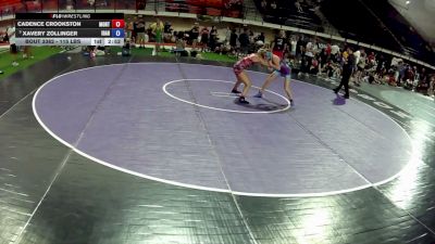 115 lbs Cons. Sub-semis - Cadence Crookston, Montana vs Xavery Zollinger, Idaho
