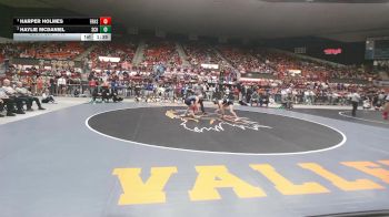 110 lbs 1st Place Match - Harper Holmes, Frontenac HS vs Haylie McDaniel, Scott Community HS