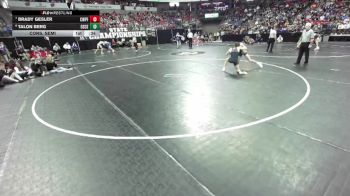 D2-132 lbs Cons. Semi - Brady Gesler, Chetek-Weyer./Prairie Farm vs Talon Berg, Osceola