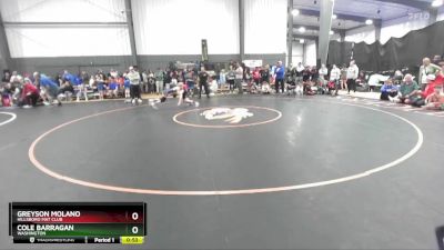 78 lbs Quarterfinal - Greyson Molano, Hillsboro Mat Club vs Cole Barragan, Washington