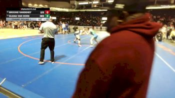 Girls 140 lbs Champ. Round 1 - Eliana Van Horn, Shorewood (Girls) vs Brooke Vandehey, Glacier Peak (Girls)