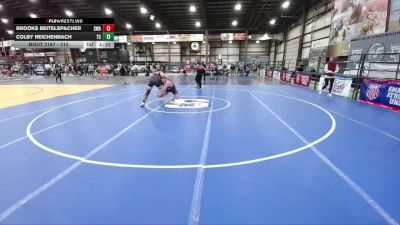 215 lbs Quarterfinal - Colby Reichenbach, Team Champs vs Brooks Beitelspacher, Siouxland Wrestling Academy