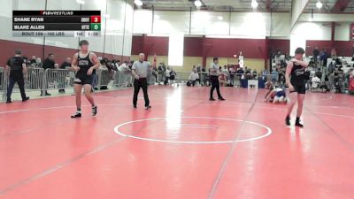 165 lbs Quarterfinal - Shane Ryan, South Side Wrestling Club vs Blake Allen, Otter Valley High School