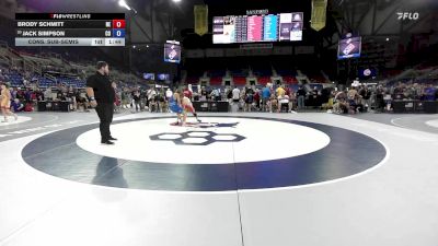 138 lbs Cons. Sub-semis - Brody Schmitt, NE vs Jack Simpson, CO