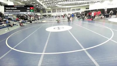 141 lbs Quarterfinal - Isaac Quiles, Springfield vs Michael Santore, Oswego State
